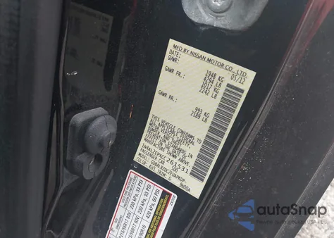 2012 Nissan Altima 2.5 S from USA, damaged, VIN 1N4AL2EPXCC261531